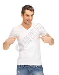 穿白衬衫的帅哥青年学生衬衫小伙子快乐白色伙计男性绅士微笑图片