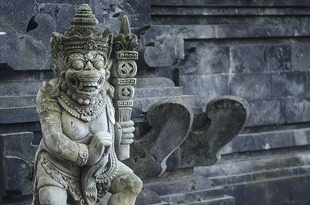 雕塑在寺庙里 巴利因多尼西亚传统建筑学异国情调雕像旅游上帝游客艺术旅行图片