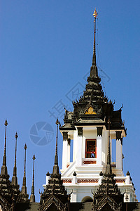 泰国的金属城堡庙宇图片