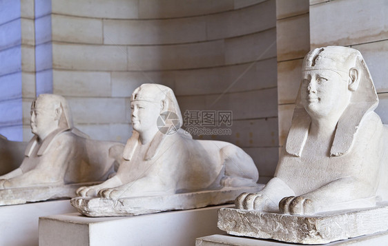 三个Sphinxes废墟人面旅游法老雕像狮身旅行历史世界沙漠图片