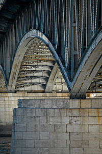 桥栅格建筑学网格运输工业建造工程腐蚀背景图片