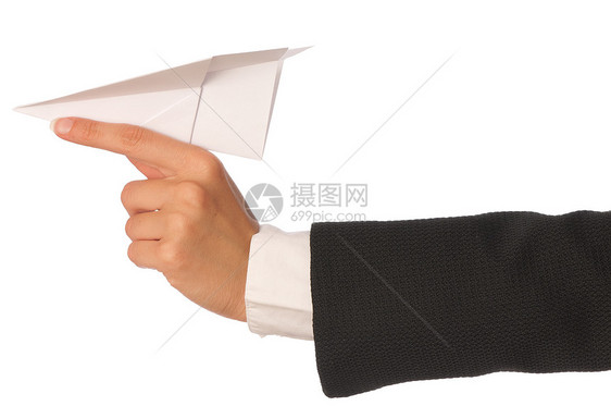 纸平面女士自由人士套装愿望手臂手指飞机合作领导图片