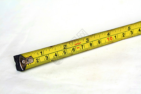 测量磁带建造工具白色工作厘米尺寸仪表金属乐器木工图片