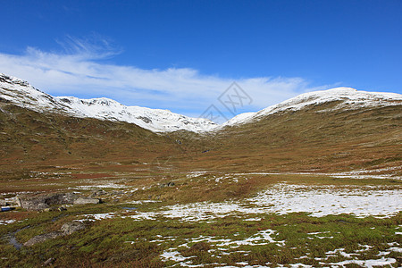 挪威秋秋季风景旅游天空目的地游客棕色风光田园文化高清图片