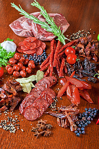 肉类和香肠牛肉炙烤厨房火腿团体营养胡椒食物辣椒沙拉图片