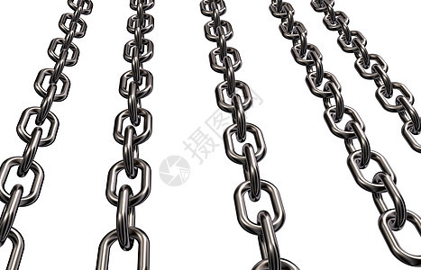 金属链插图工具安全工业金属框架力量图片