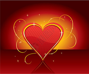 红色红心情人卡派对卡片婚礼婚姻装饰品小册子礼物展示标签热情图片