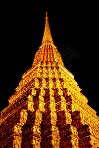 瓦多历史旅行旅游尖塔寺庙雕像黑色金子佛塔地标背景图片