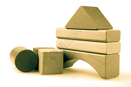 木制构件建筑物立方体积木婴儿蓝色木头学习正方形玩具喜悦图片