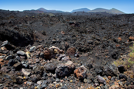 拉帕尔马火山熔岩黑石观光火山旅行假期旅游土壤公园岩石石头图片