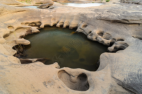 湄公河桑潘博克岛 泰国乌本拉恰塔尼风景天空地标地平线巨石旅行胰岛石头海浪旅游图片