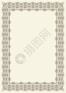 矢量装饰设计元件插图边界证书花丝漩涡丝带尖塔金子装饰品卡片图片
