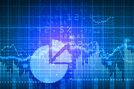 数据库表格金融兴趣生长蓝色预报投资者货币酒吧建筑库存图片