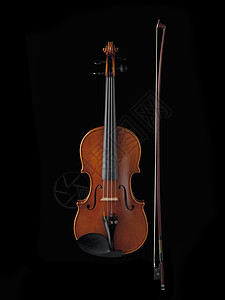 小提琴和小提琴棒图片