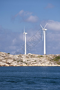 风能活力海岸涡轮机岛屿发电机海洋生态风车风力风轮图片