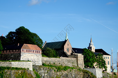特写Akershus堡垒图片