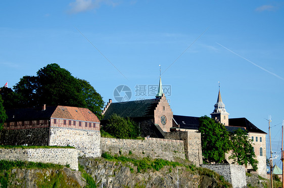 特写Akershus堡垒图片