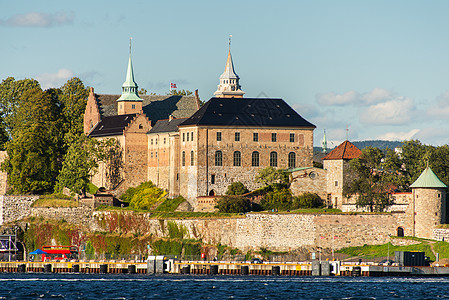 挪威奥斯陆奥斯陆Fjord港和Akershus堡垒的浏览情况图片