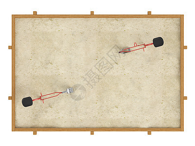 沙箱操场盒子红色游戏玩具感情场地木板立方体庆典图片