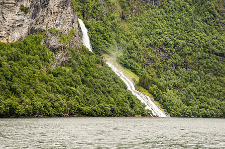 Geiranger峡湾瀑布图片