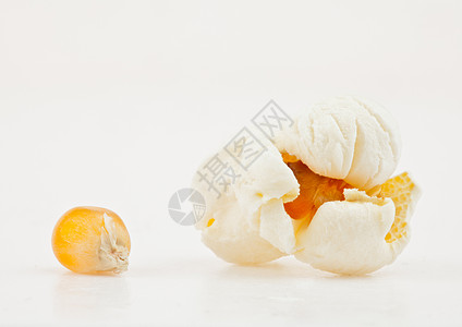 玉米和爆米花烹饪小吃脂肪食物背景图片