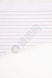 纸张空白撕破笔记学习笔记本漩涡床单白色记事本学校线条图片