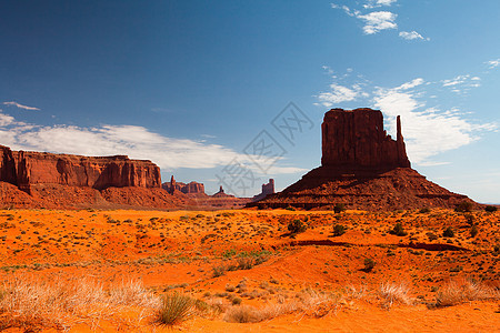 古迹谷沙漠日落台面砂岩地平线蓝色地质学悬崖峡谷公园图片