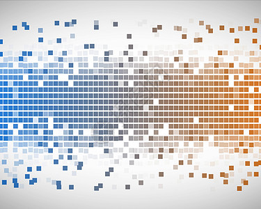 橙和蓝方背景图片