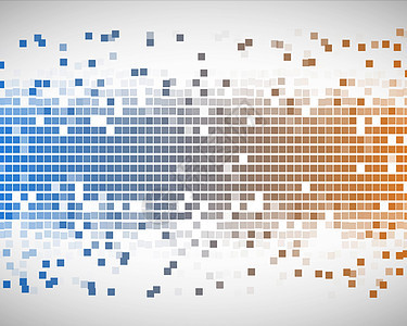 橙和蓝方背景图片