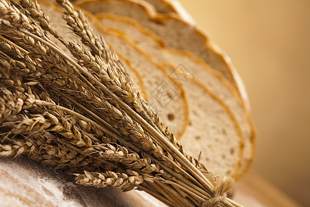 传统面包面粉酵母小麦种子食物早餐脆皮糕点核桃美食图片