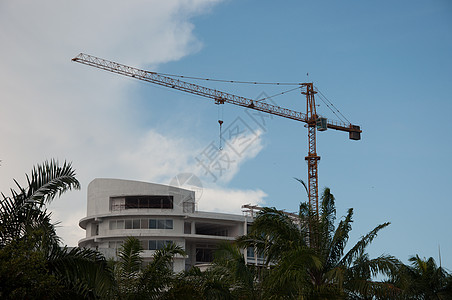 建筑施工天空蓝色建造工程师起重机项目背景图片