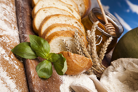 烘烤商品 面包粮食谷物食物脆皮种子饮食糕点早餐厨房面包师图片