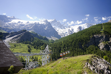 遥测站和山地风景图图片