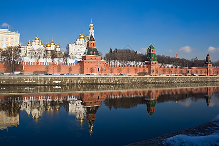 莫斯科教会正方形纪念碑博物馆中心旅游圆顶首都蓝色建筑图片