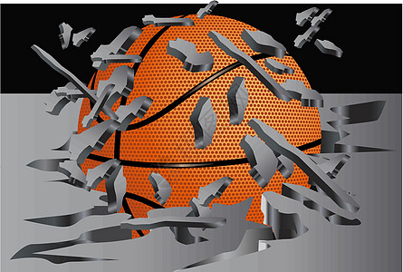 篮球抽象背景矢量图片