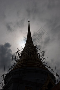 寺庙溶液天空建筑照片摄影艺术硅化黑色背景图片