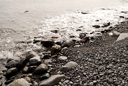 火烈海鹅卵石燧石海滩海岸打火石石头岩石卵石图片