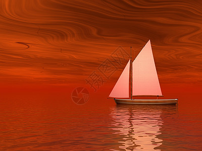 渔船奢华阳光旅行力量假期游艇反射天空海浪血管图片