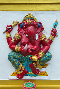 泰国的雕塑信仰项链眼睛吉祥艺术雕像宗教齿轮天堂象牙图片