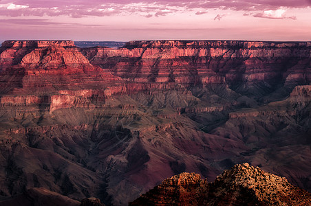 大峡谷多彩色日出地标远景地形日落荒野地质学公园太阳蓝色侵蚀图片