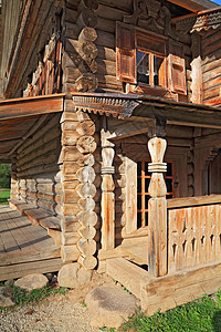 村里旧木屋城市乡村建筑教堂森林木材快门木头场景窗户图片