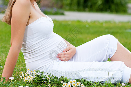怀孕妇女产妇婴儿母亲妈妈母性成人公园孩子身体父母图片