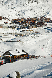 滑雪高度山脉运动旅行酒店三位一体山谷假期白色活动图片