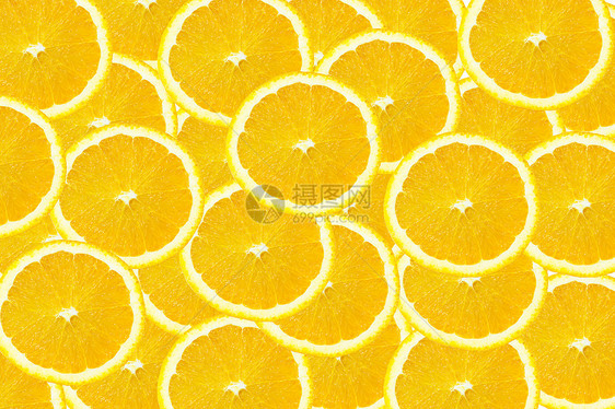 橙色背景的切片图片