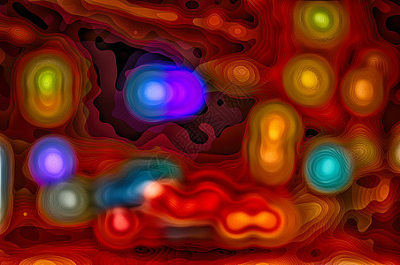 色彩多彩的抽象背景或纹理网络插图干涉桌面红色棕色光束圆形艺术气泡背景图片