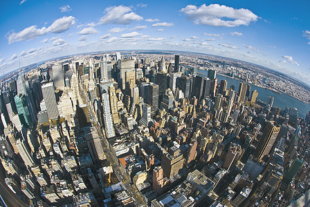 纽约市中心日落生活地标全景帝国景观城市街道办公室图片