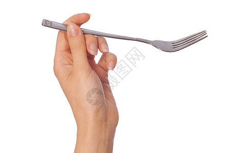 持有叉子的妇女美食食物服务手臂白色剂量疾病保健早餐病人图片