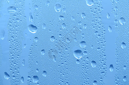水滴蓝色沉淀气象珠子气候湿度窗户雨滴空气天气图片