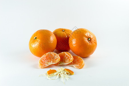 孤立的橙色橙子节食圆圈水果小吃色彩香水健康饮食素食食物图片