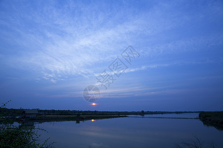 平静的海洋海浪地平线天空场景海面蓝色水面环境天际日落图片